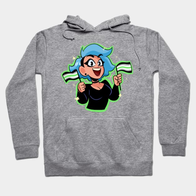 PeachFuzz Agender Pride Hoodie by PeachFuzz Comics Store